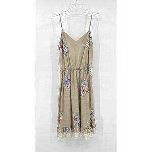 vintage 70s SLIP DRESS sundress floral retro boho bohemian artsy prairie SMALL
